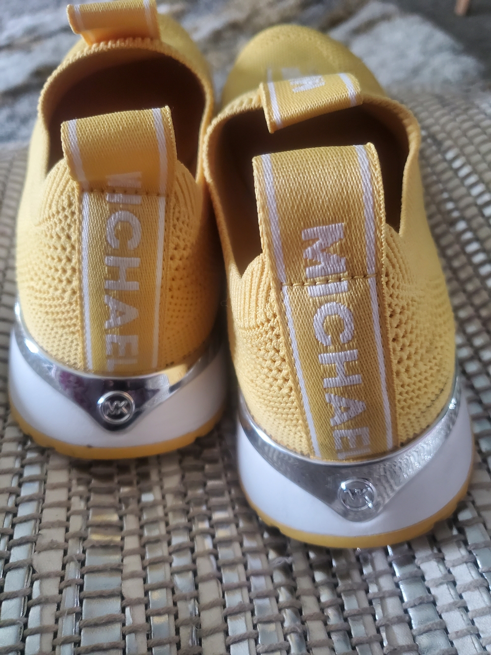 Michael Kors Women’s Slip-On Knit Trainer in Yellow - Picture 3 of 9
